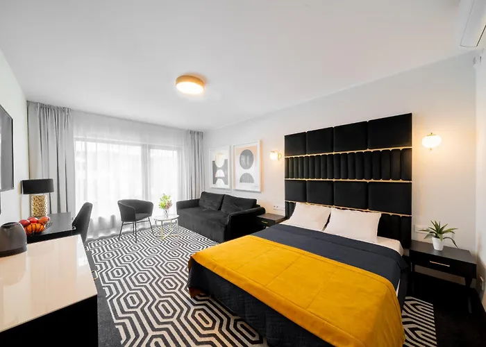 Rosa-Modern Studio 29M2 Ac, Netflix, Ps4, Pool, Sauna